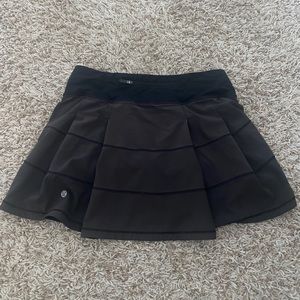 Black Lululemon Pace Rival Skirt